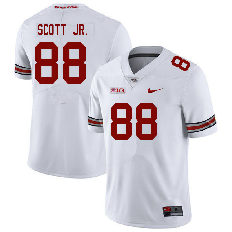 Ohio State Buckeyes #88 Gee Scott Jr. College Football Jerseys Sale-White